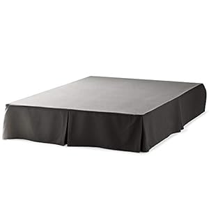 Linenspa 14 Inch Wrinkle and Fade Resistant Machine Washable Easy Use Pleated Microfiber Bed Skirt King Graphite