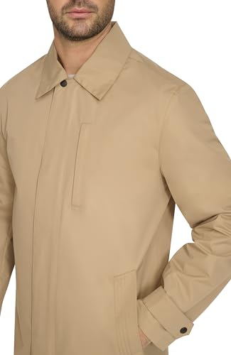 Image of Cole Haan Men's Front Zip Water Resistant Rain Jacket