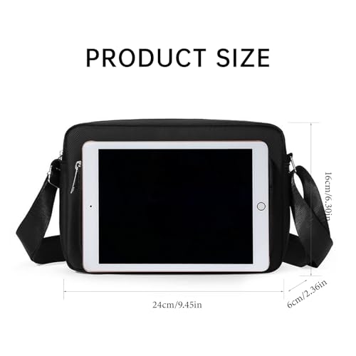 Men's Nylon Single Shoulder Bag Business Casual Crossbody Sling Bag Durable Lightweight for Work Travel2