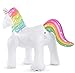 Jasonwell Unicorn Sprinkler Inflatable Water Sprinklers Outdoor Water Toys Inflatable Ginormous Unicorn Toys Yard Sprinkler for Kids (L)