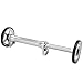 Easy Wheel Extension, Strength Lightweight Telescopic Brompton Easy Wheel High Extender Folding Rod for Brompton 3Sixtyblack (Silver)