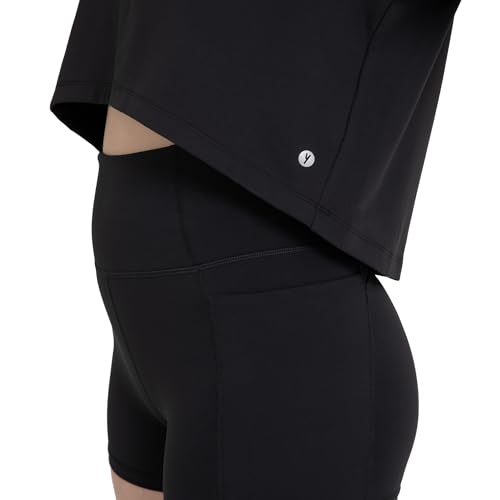 YITTY Active Women's UltraLuxe Cropped Hoodie – Soft Long Sleeve Sweatshirt, Lightweight (Activewear & Loungewear)3