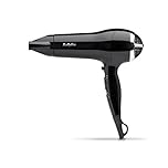 BaByliss Power Smooth Hair Dryer - Powerful and Lightweight, 2400W Fast Drying, Ionic for Frizz-Control, 3 Heat & 2 Speed Settings Plus Cool Shot, Black, 5736CU