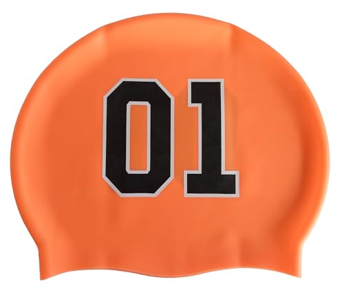 Swimmershop Bonnet de Piscine en Silicone Général Lee de Hazzard Bo et Luke