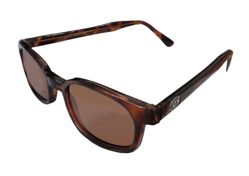 Pacific Coast Feather Original X-KD's Biker Polarized Amber Lens Tortoise Shell Frame Sunglasses, Adult4