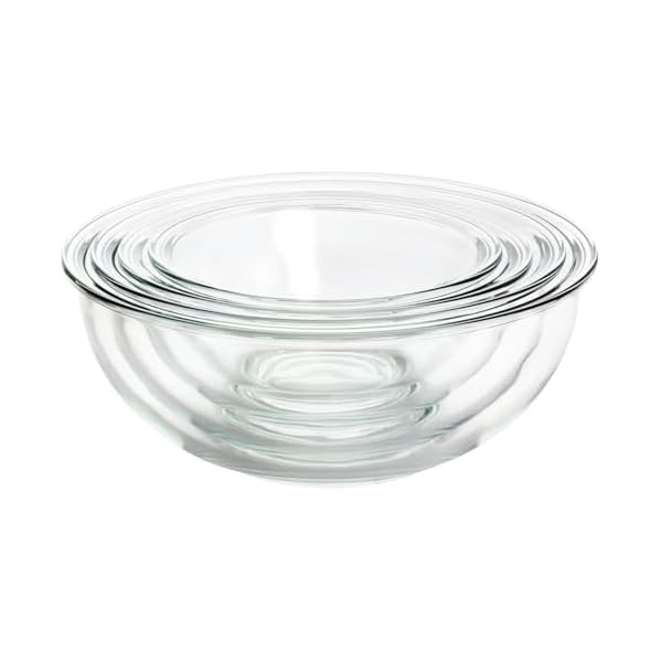 Martha stewart glass nesting bowl set 4 piece  urban country home decor