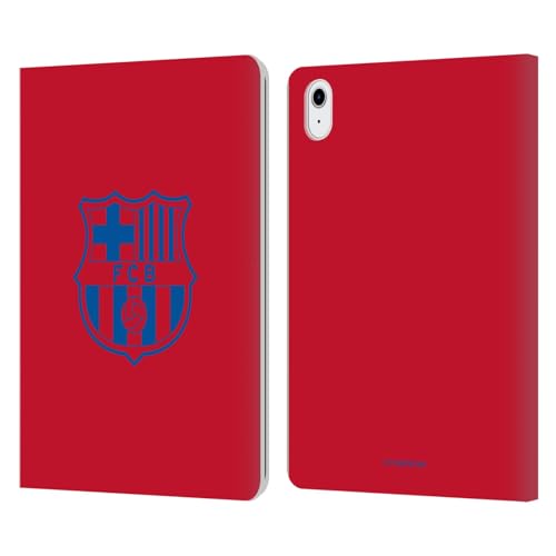 Funda iPad Air 2020 FC Barcelona tipo libro para evitar arañazos con carcasa de cuero roja