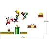 Autocollant Mural Super Mario Bros Voiture De Course - Déco Amovible Enfant, Effet 3D, Vinyle Multicolore