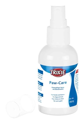 TRIXIE Paw-Care | Doppelpack | 2 x 50 ml | Pfotenpflege-Spray für Hunde und Katzen | Zum Schutz von Pfoten und Ballen | Mit Bienenwachs und Aloe Vera | Einfache Anwendung