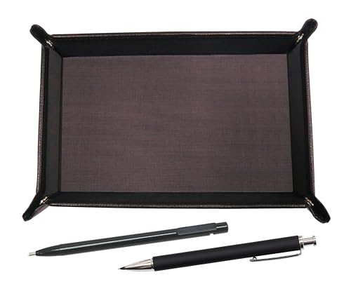 シボチョコカラー牛革ペントレイ 極細ノック式消しゴム黒と押し出し成型ラバー軸真鍮ノックシャープペンセット 黒 TRATYO-ER15B-HS301S