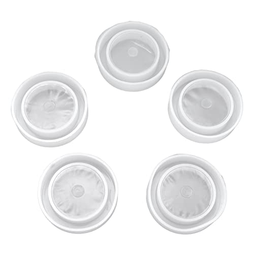 cyrank Molde de Pulsera de Silicona de 5 uds, Molde de fundición de Resina, Molde Redondo para joyería, Molde para Brazalete, Molde para joyería, Suministros para Manualidades DIY Cover