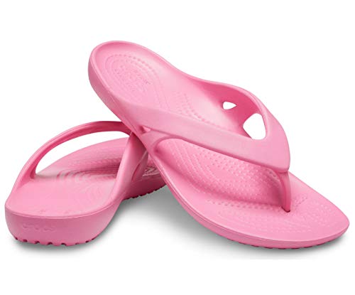 Image of Crocs Women's Pink Lemonade Flip-Flops - 3 UK (34.5 EU) (5 US) (202492-669)
