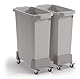 Durable Rollwagen für Mülleimer DURABIN® 60L, Rolluntersatz aus recycl. PP, verkettbar, graphit, 334037