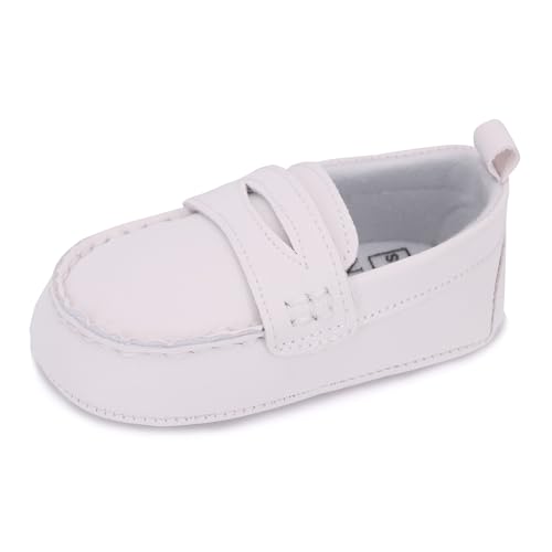 Lonsoen BAY233-WT13 Baby Boys Girls Penny Loafers Infant Toddler Moccasins Soft Soles Dress Shoes cover