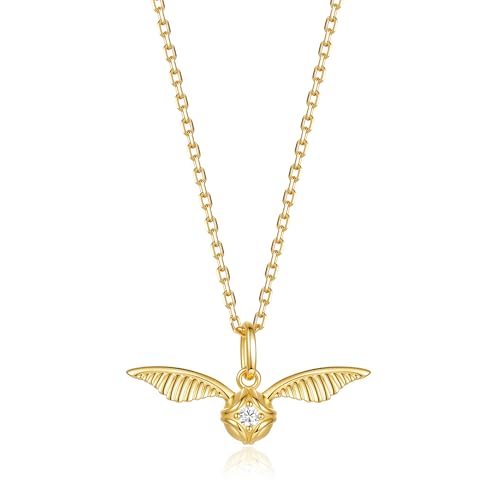 FANCIME Collaboration Harry Potter - Collier Golden Snitch - Cadeau pour femme et fille