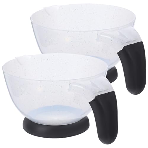 LOLIPPYY 2 Stück Farbmischschalen Großformat Mit Ergonomischem Griff Robuste Mischschüsseln Zum Haarefärben Für Friseursalon Und Heimgebrauch