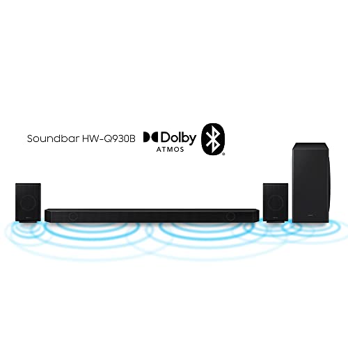 Soundbar Samsung HW-Q930B, com 9.1.4 canais, Dolby Atmos, Acoustic Beam, Sincronia Sonora e Alexa in