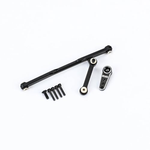 RCAWD Steering Servo Link & 15t Servo Arm Horn for Axial 1/24 SCX24 Series Upgrades Part Black