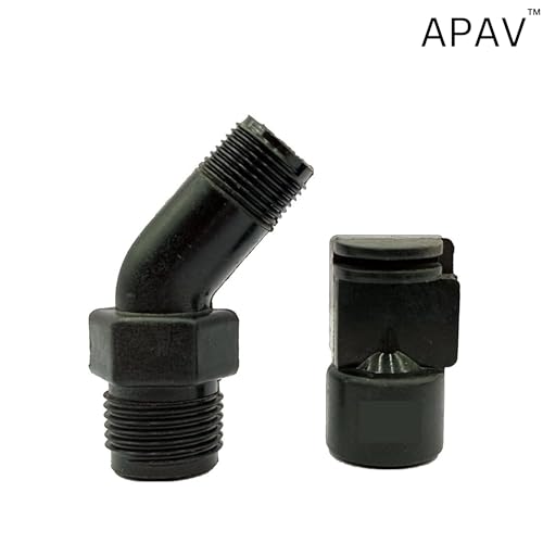 Image of Solar Panel Cleaning Sprinkler - Made by Nylon Material, UV-Protected | 180 Spray Angle | 1 /2'' Thread | 4 Feet Spray Range | V-Shape Flow (Nylon - Pack of 5)