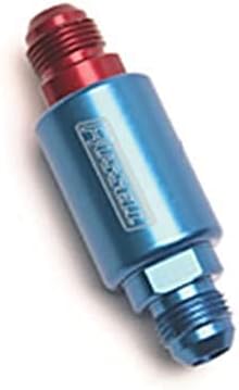 Miniatura 3 de Edelbrock Russell 650100 - Filtro de combustible de aluminio anodizado rojo y azul