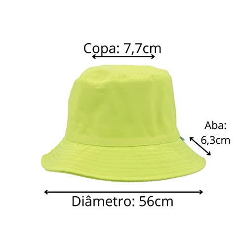 Chapéu Bucket Hat Feminino e Masculino Chapéu Unissex Liso Moderno em Peças Únicas 367 DMAIS 727B011
