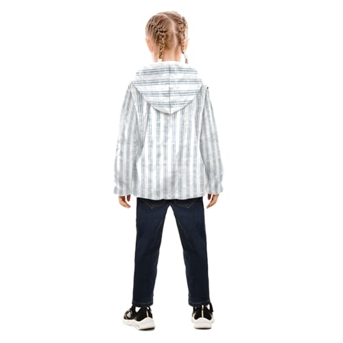 GuoChe Seamless Vertical Stripes Texture Boy Hooded Fleece Jacket4