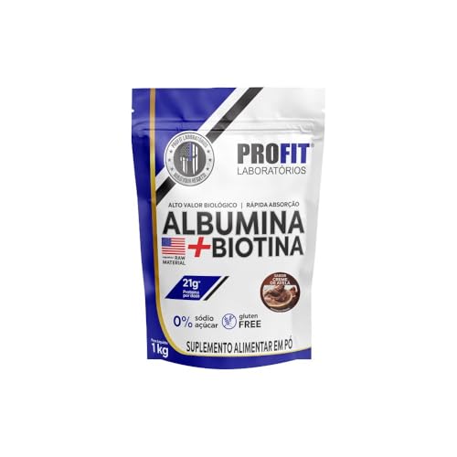 Albumina + Biotina Profit Refil 1kg Creme De Avelã