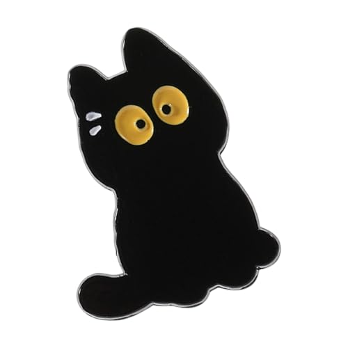 エレガントな黒猫合金ブローチファッションアクセサリー動物の形のラペルピンパーティーの装飾や日常着手作りスタイル合金ブローチ
