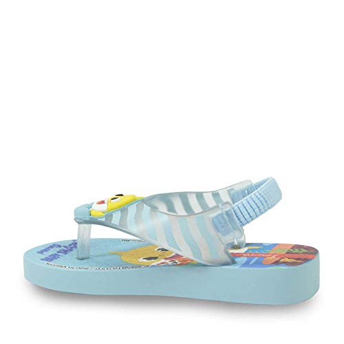 Chinelo Baby Shark, Ipanema Kids, Bebê Unissex, Azul/Amarelo, 20/21