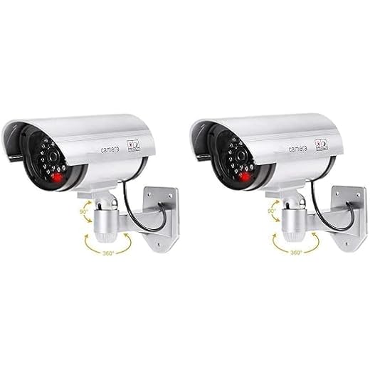 MATSON Fake Outdoor Security Camera Silver