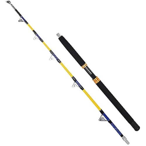 Fishing Rod, Heavy Saltwater Trolling Rod with Roller Guide for Offshore Fishing