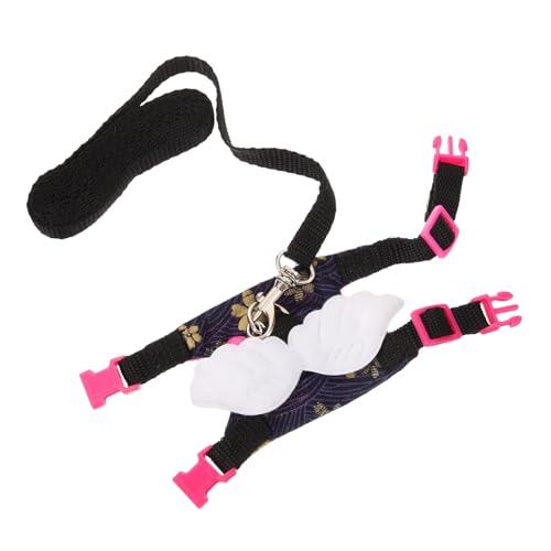 Happyyami Ferret Harness and Leash Rabbit Leash Harness Set Comfortable Strong Rope