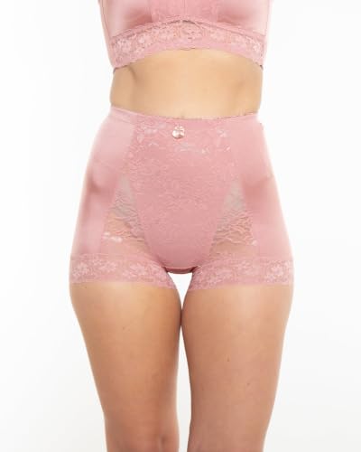 Image of Rhonda Shear Pin-Up Girl Lace Control Panty, Floral Lace, Light Tummy Control