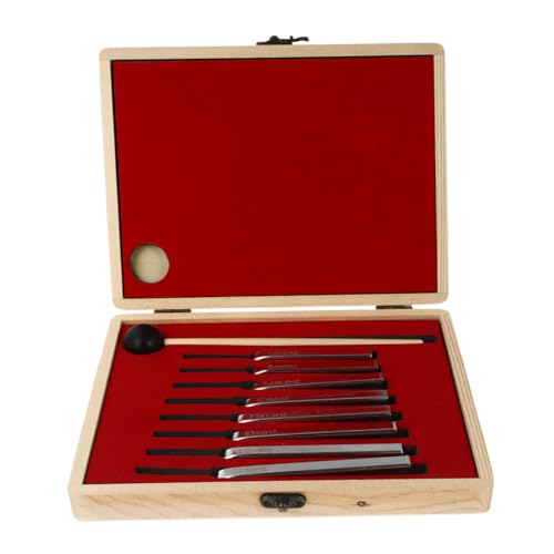 Set de diapasons pour guitare violon, outil de réglage en aluminium portable 8 pcs