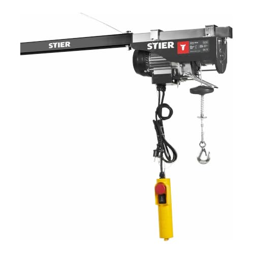 Palan de traction à câble électrique STIER 500kg, 1000W
