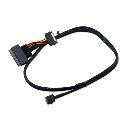Cable NVMe SlimSAS HD SFF8643 a U.2 SFF8639 0.8 m miniatura 3