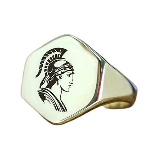 Bague Athena forme hexagonale en argent 925, le bijou cadeau vintage idéal