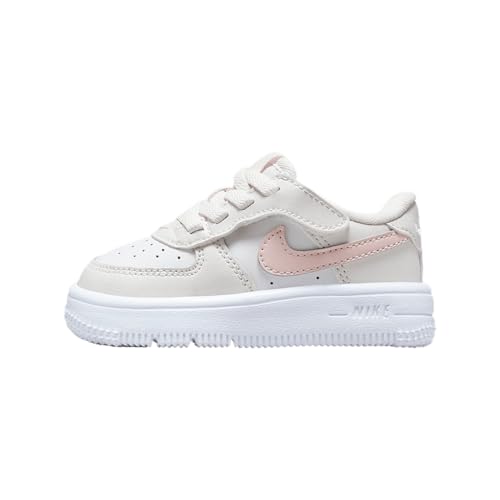 Nike Force 1 Low EasyOn Baby/Toddler Shoes (FN0236-006, Phantom/Summit White/Echo Pink)