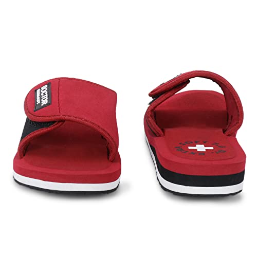 DOCTOR EXTRA SOFT Women's Care Orthopaedic and Diabetic Adjustable Strape Super Comfort Dr Sliders Flipflops and House Slippers for Women’s & Girl’s Slides D-52