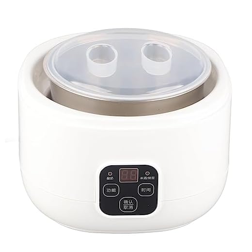 Máquina de Iogurte, Máquina Automática de Iogurte, Máquina Automática de Iogurte, Máquina de Iogurte Grego Elétrica Caseira Compacta Multifuncional para Dormitório de Cozinha CN