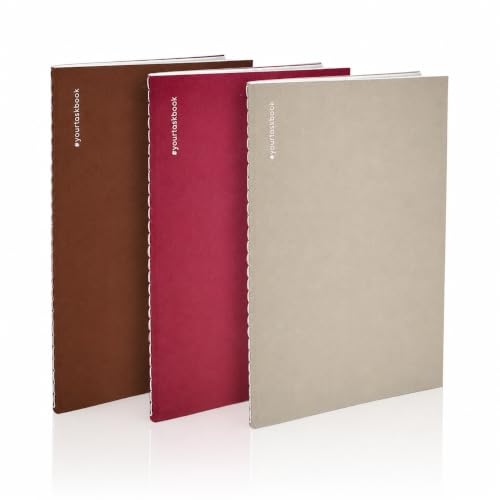 Image of Logz Notebook Set | 100 x 180mm - 3 Notebook Combo | 100 GSM, 72 Pages Each | Durable Binding Pages for Office, College, School, Journaling, Meeting & More