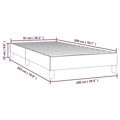 Tino Tech Boxspringbett Boxbetten Betten Bed Frame Bett Gestell Betten Boxspring Boxspringbett Dunkelgrün 100x200 cm Samt – Bild 4