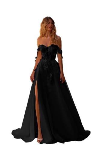 Ibpdea Floral Applique Wedding Dresses for Bride...