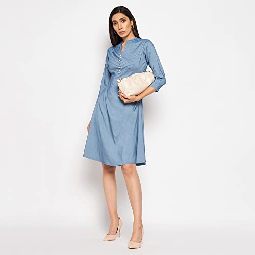 Image of CAMEY Women Striped Cotton Dress
