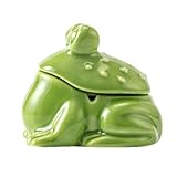 Cendrier en céramique en forme de grenouille et plat à bijoux, plateau décoratif multi usage pour salle de bain, cuisine, cendrier en céramique en forme de grenouille, plat à bijoux multifonction pour