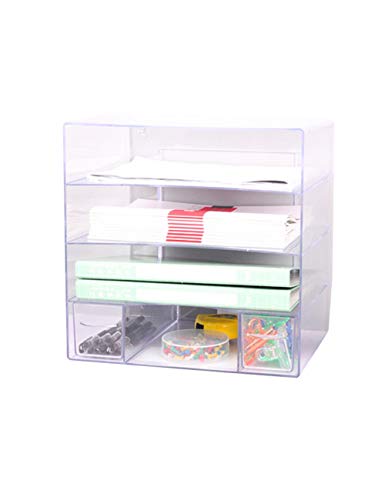 Preisvergleich Produktbild Ablagesysteme Office Desktop-Aktenschrank Aktenhalter A4 Kunststoff-Datenschrank Desktop-Aktenschrank Aktenschrank Aufbewahrungsbox (Design: 4 Schichten) Bürobedarf Schreibwaren