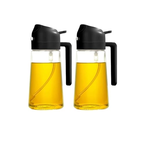 2-in-1 �v���X�`�b�N�I�C���X�v���[�������� 500mL ��{�g�� �L�b�`���A�o�[�x�L���[�A�L�����v�p(2 Black-Top Selling)