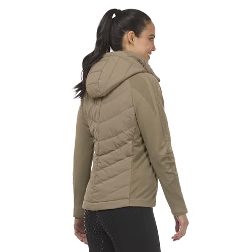 Image of Kerrits Women's EquiTech Quilted Equestrian Jacket - Warm, Flexible, Hooded Horse Riding Jacket with Thermoreflective Liner
