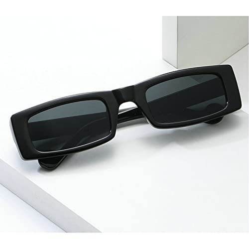 COTIA Rectangle Sunglasses Men Plastic Frame Gradient Punk Eyeglasses Women Classic Hip Hop Eyewear Female4