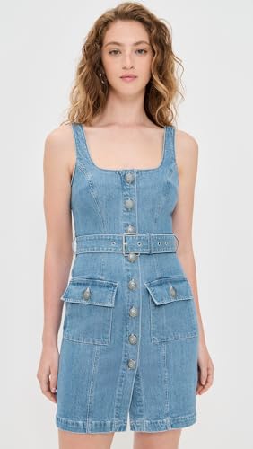 L'AGENCE Women's Button Front Tank Dress2